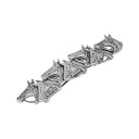 2028 レディース ヘアアクセサリー アクセサリー Women's Silver-Tone Horse Heads Barrette Gray