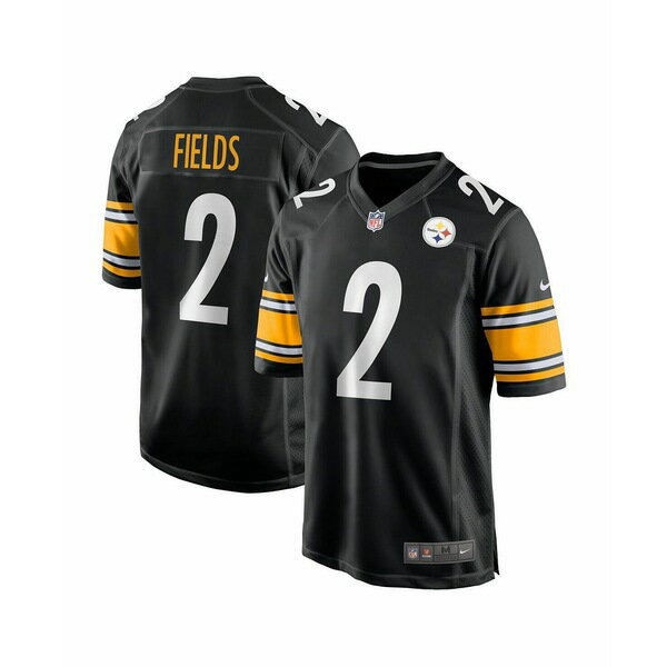 ナイキ メンズ シャツ トップス Men's Justin Fields Black Pittsburgh Steelers Game Player Jersey Black