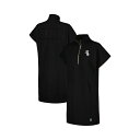 ダナ キャラン ニューヨーク レディース ワンピース トップス Women's Black Chicago White Sox Emily Quarter-Zip Sneaker Dress Black