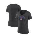 ファナティクス レディース Tシャツ トップス Women's Heather Charcoal Arizona Wildcats Evergreen Camp...
