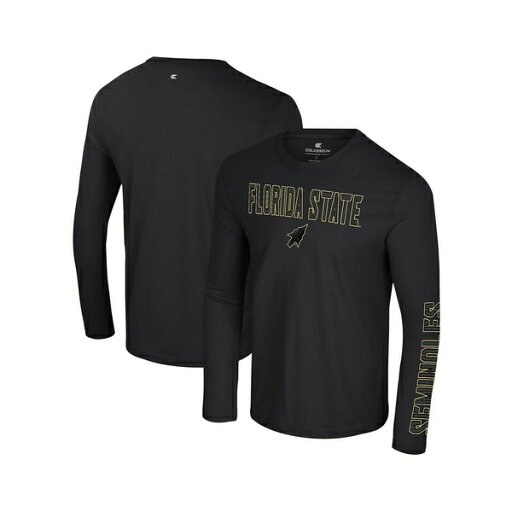 コロシアム メンズ シャツ トップス Men's Black Florida State Seminoles Color Pop Active Blend 2-Hit Long Sleeve T-Shirt Black コロシアム メンズ シャツ トップス Men's Black Florida State Seminoles Color Pop Active Blend 2-Hit Long Sleeve T-Shirt Black