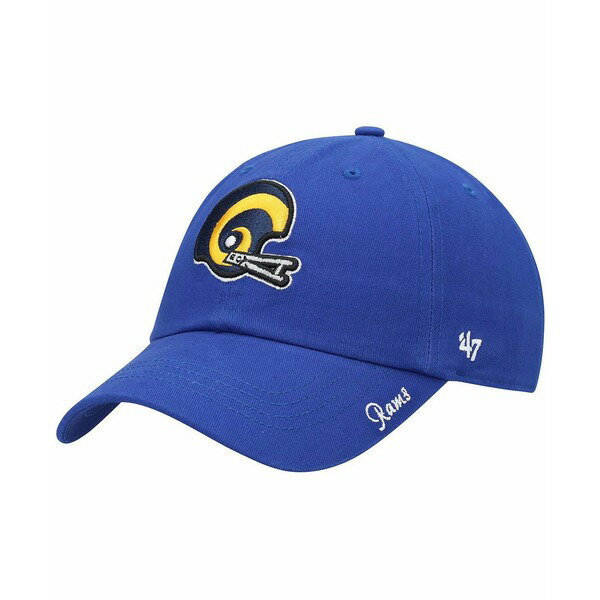 47ブランド レディース 帽子 アクセサリー Women's Royal Los Angeles Rams Miata Clean Up Legacy Adjustable Hat Royal