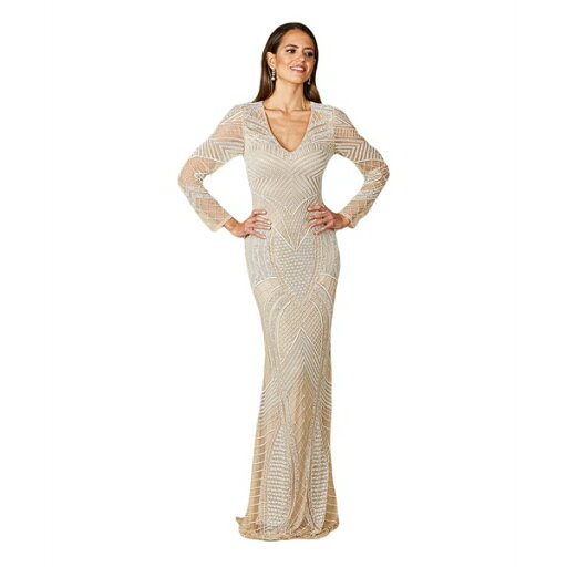 ララ レディース ワンピース トップス Women's Haley Beaded Dress Nude/Ivory Bridal Ivory/nude ララ レディース ワンピース トップス Women's Haley Beaded Dress Nude/Ivory Bridal Ivory/nude