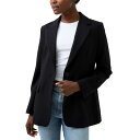 フレンチコネクション レディース ジャケット&ブルゾン アウター Women's Whisper Single-Breasted Blazer Blackout