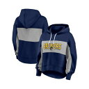 ファナティクス レディース パーカー・スウェットシャツ アウター Women's Navy Milwaukee Brewers Filled Stat Shee...