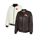 カールバンクス レディース ジャケット&ブルゾン アウター Women's Oatmeal, Brown Cleveland Browns Switchback Reversible Full-Zip Jacket Oatmeal, Brown