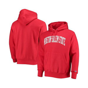 チャンピオン メンズ パーカー・スウェットシャツ アウター Men's Red Winston-Salem State Rams Tall Arch Pullover Hoodie Red