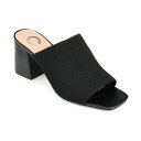 ジャーニーコレクション レディース サンダル シューズ Women's Lorenna Block Heel Slide Sandals Black(4)