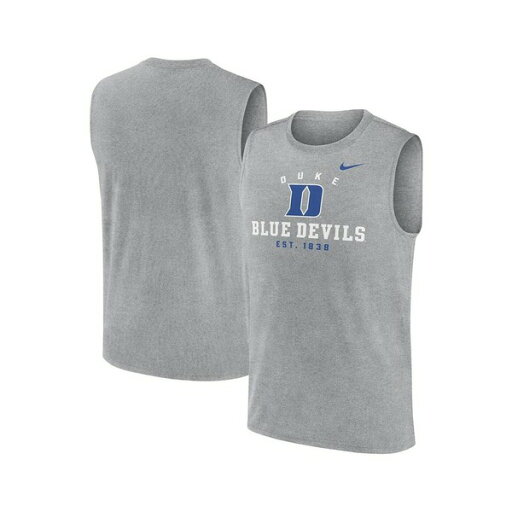ナイキ メンズ シャツ トップス Men's Heather Gray Duke Blue Devils Primetime Legend Lock Up Performance Muscle Tank Top Heather Gray ナイキ メンズ シャツ トップス Men's Heather Gray Duke Blue Devils Primetime Legend Lock Up Performance Muscle Tank Top Heather Gray