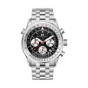 オーシャナット メンズ 腕時計 アクセサリー Men's Flight Black Dial Watch - OC0120 Black(2)