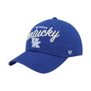 47ブランド レディース 帽子 アクセサリー Women's Royal Kentucky Wildcats Phoebe Clean Up Adjustabl...