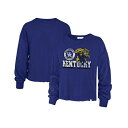 47ブランド レディース Tシャツ トップス Women's Royal Distressed Kentucky Wildcats Bottom Line Pa...