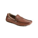 トミー ヒルフィガー メンズ スリッポン・ローファー シューズ Men's Ardwin Moc Toe Penny Loafers Cognac