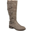 ジャーニーコレクション レディース ブーツ シューズ Women's Carly Wide Calf Boots Taupe