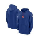 ナイキ メンズ パーカー・スウェットシャツ アウター Men's Royal New York Giants Sideline Jersey Performan...