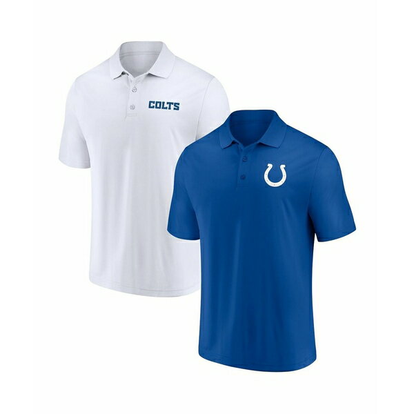 եʥƥ   ȥåץ Men's Royal, White Indianapolis Colts Dueling Two...