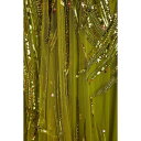【送料無料】 エリー サーブ レディース トップス ロングドレス チュール ラップ風ロングドレス スパンコール付き Leaf green