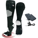 アクションヒート メンズ 靴下 アンダーウェア ActionHeat Cotton 5V Battery Heated Socks Black/White 2