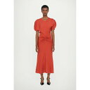 ヴィクトリア ベッカム レディース ワンピース トップス GATHERED WAIST MIDI DRESS - Day dress - red