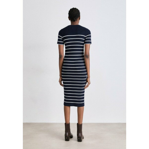 ガント レディース ワンピース トップス BRETON DRESS - Jumper dress - evening blue