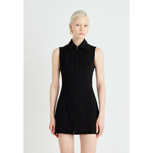 ウィークデイ レディース ワンピース トップス AKAN ZIP DRESS - Day dress - black ウィークデイ レディース ワンピース トップス AKAN ZIP DRESS - Day dress - black