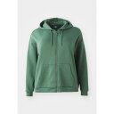 オンリープレイ レディース フィットネス スポーツ ONPLOUNGE LIFE HOOD - Zip-up sweatshirt - duck green
