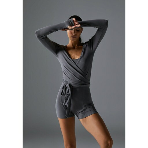 イーブン アンド オド レディース テニス スポーツ Long sleeved top - dark grey イーブン アンド オド レディース テニス スポーツ Long sleeved top - dark grey
