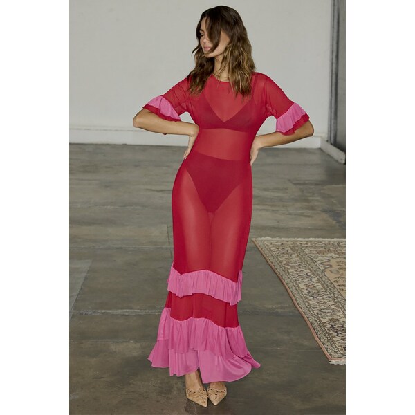 ネバーフリードレスド レディース ワンピース トップス ANGELINA DRESS - Cocktail dress / Party dress - red