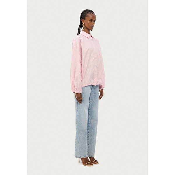 フィオルッチ レディース シャツ トップス BALLOON SLEEVE SHIRT - Button-down blouse - pink stripes