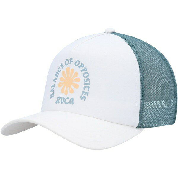 ルーカ レディース 帽子 アクセサリー RVCA Women's Summer Trucker Snapback Hat White/Teal