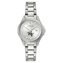 ブロバ レディース 腕時計 アクセサリー Wake Forest Demon Deacons Bulova Women's Stainless Steel Classic Sport Watch Silver