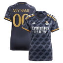 アディダス レディース ユニフォーム トップス Real Madrid adidas Women 039 s 2023/24 Away Replica Custom Jersey Navy