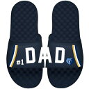 アイスライド メンズ サンダル シューズ Memphis Grizzlies ISlide Dad Slide Sandals Navy