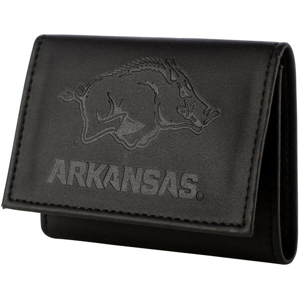 エバーグローンエンタープライズ メンズ 財布 アクセサリー Arkansas Razorbacks Hybrid TriFold Wallet Black