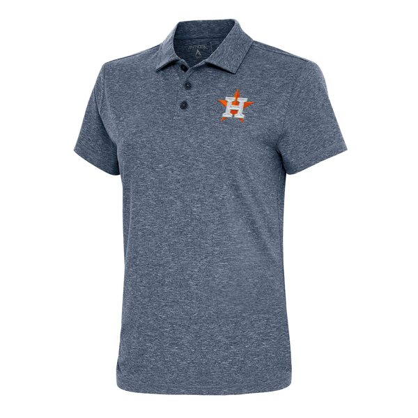 アンティグア レディース ポロシャツ トップス Houston Astros Antigua Women's Motivated Polo Heather Navy 1