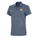 アンティグア レディース ポロシャツ トップス Houston Astros Antigua Women's Motivated Polo Heather Navy