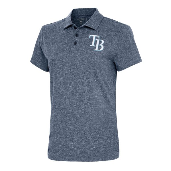 アンティグア レディース ポロシャツ トップス Tampa Bay Rays Antigua Women's Motivated Polo Heather Navy