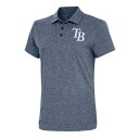 アンティグア レディース ポロシャツ トップス Tampa Bay Rays Antigua Women's Motivated Polo Heather Navy