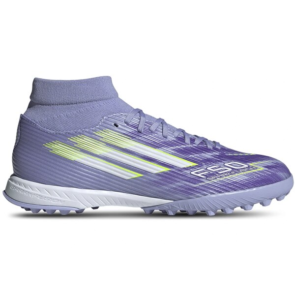 adidas アディダス レディース スニーカー 【adidas F50 League Mid-Cut TF Sparkfusion Radiant Blaze Pack (Women's)】 サイズ US_8(25.0cm) Violet Tone/Lucid Lemon/Purple Rush