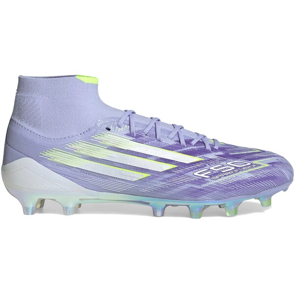 adidas アディダス レディース スニーカー 【adidas F50 Elite Mid-Cut FG Sparkfusion Radiant Blaze Pack (Women's)】 サイズ US_W_12.5 Violet Tone/Lucid Lemon/Purple Rush