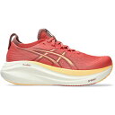ASICS アシックス レディース スニーカー 【ASICS Gel-Nimbus 27 Dark Pink Clay Orange Glow (Women's...