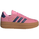 adidas アディダス レディース スニーカー 【adidas VL Court Bold Bliss Pink Dark Blue Gold Metalli...