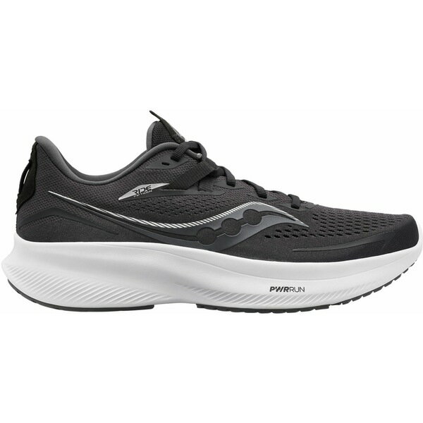 サッカニー メンズ ランニング スポーツ Saucony Men's Ride 15 Running Shoes Black/White