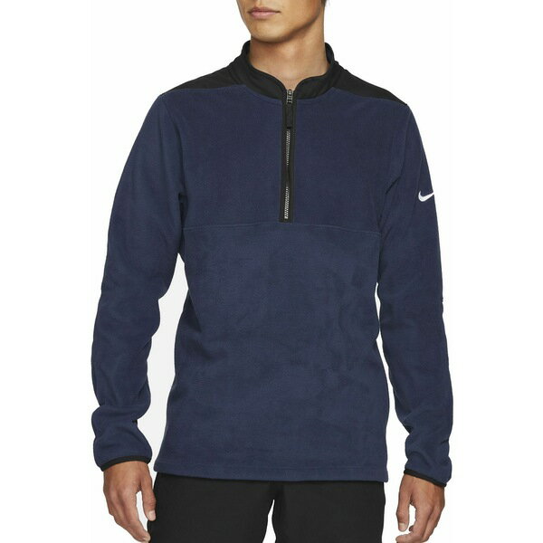 ナイキ メンズ ジャケット＆ブルゾン アウター Nike Men's Therma-Fit Victory 1/4 Zip College Navy/Black