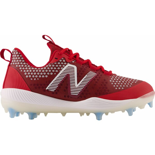 ニューバランス メンズ 野球 スポーツ New Balance Men's FuelCell Comp V3 TPU Baseball Cleats Red/White