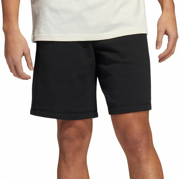 アディダス メンズ ハーフ＆ショーツ ボトムス adidas Men's Solid French Terry Shorts Black