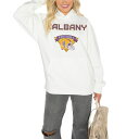 ゲームデイ レディース パーカー・スウェットシャツ アウター UAlbany Great Danes Gameday Couture Women's Premium Fleece Pullover Hoodie White