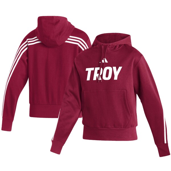 ǥ ǥ ѡåȥ  Troy University Trojans adidas Women's Sideline Fashion Pullover Hoodie Cardinal
