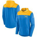 ナイキ メンズ パーカー・スウェットシャツ アウター Los Angeles Chargers Nike Fan Gear Pullover Hoodie Powder Blue