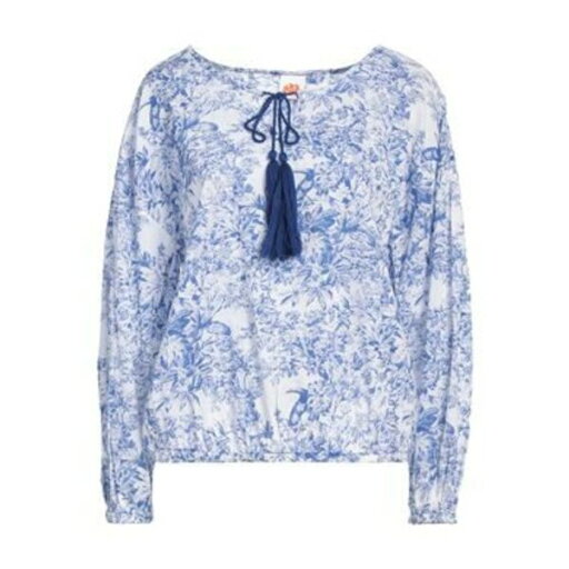 【送料無料】 サンデッキ レディース Tシャツ トップス Tops Blue 【送料無料】 サンデッキ レディース Tシャツ トップス Tops Blue